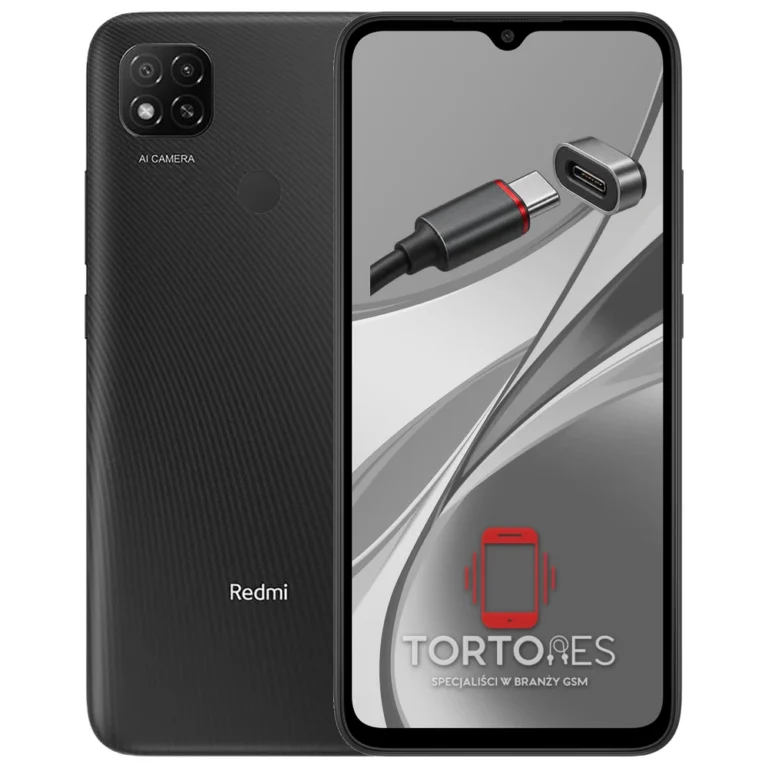 Redmi 9C NFC z ilustracją złącza ładowania - naprawa złącza ładowania
