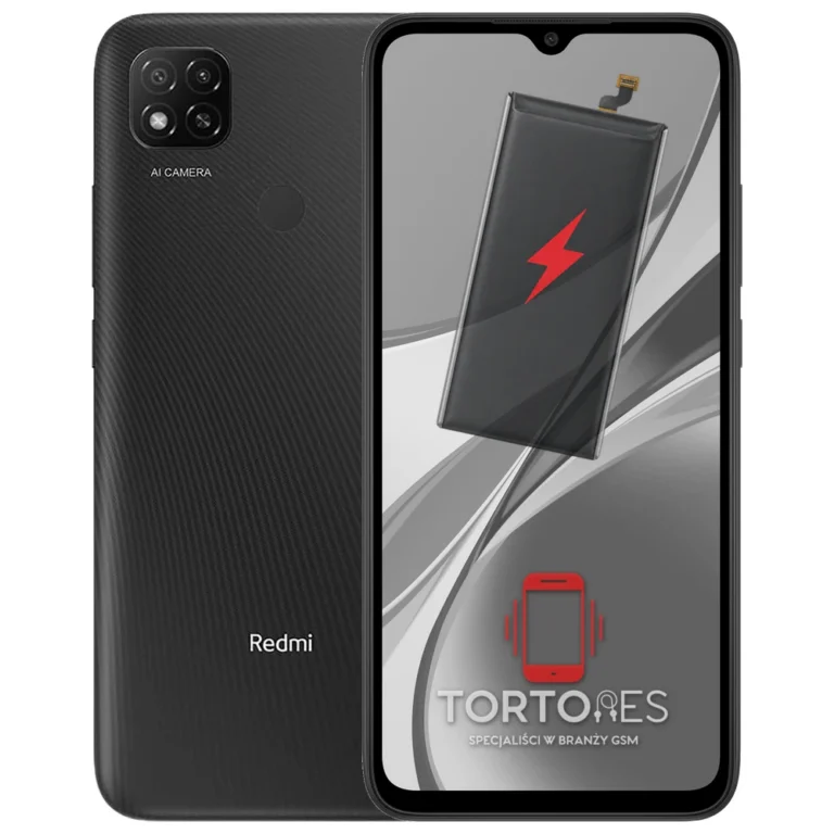 Redmi 9C NFC z ilustracją baterii - wymiana baterii