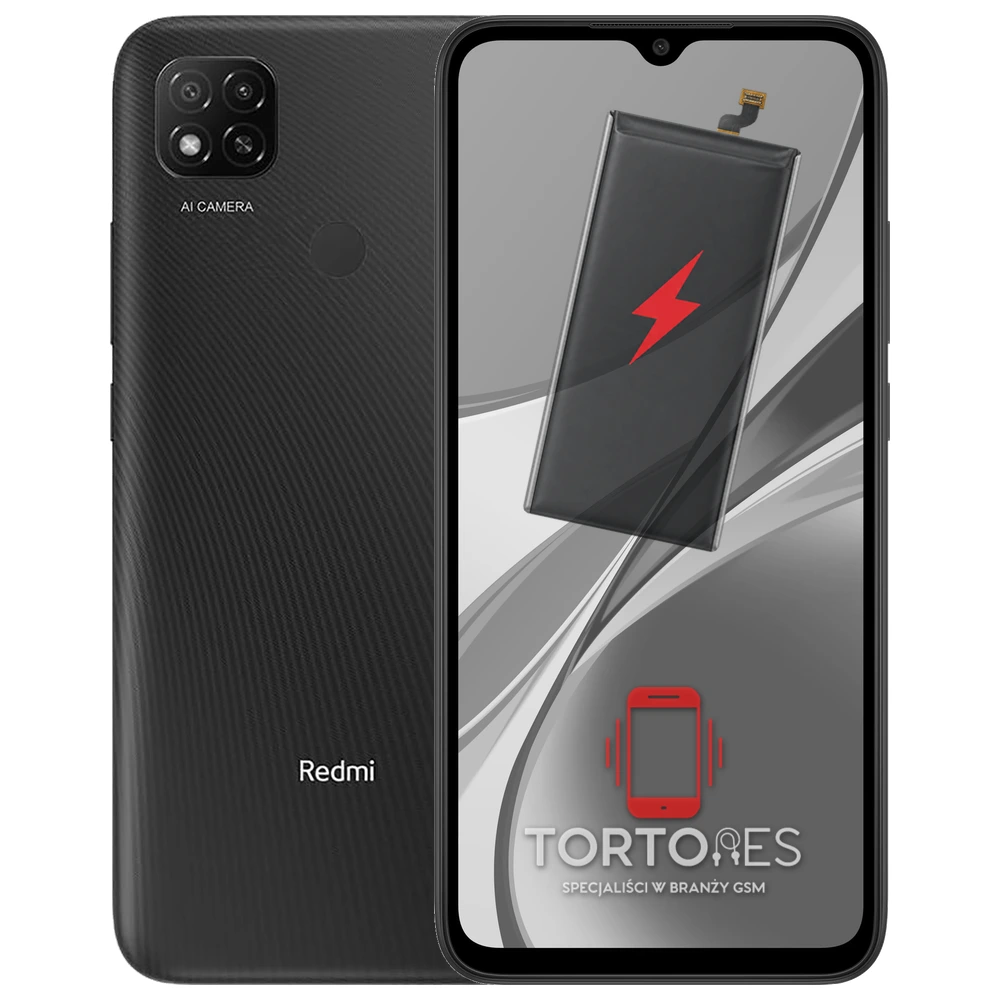 Redmi 9C NFC z ilustracją baterii - wymiana baterii
