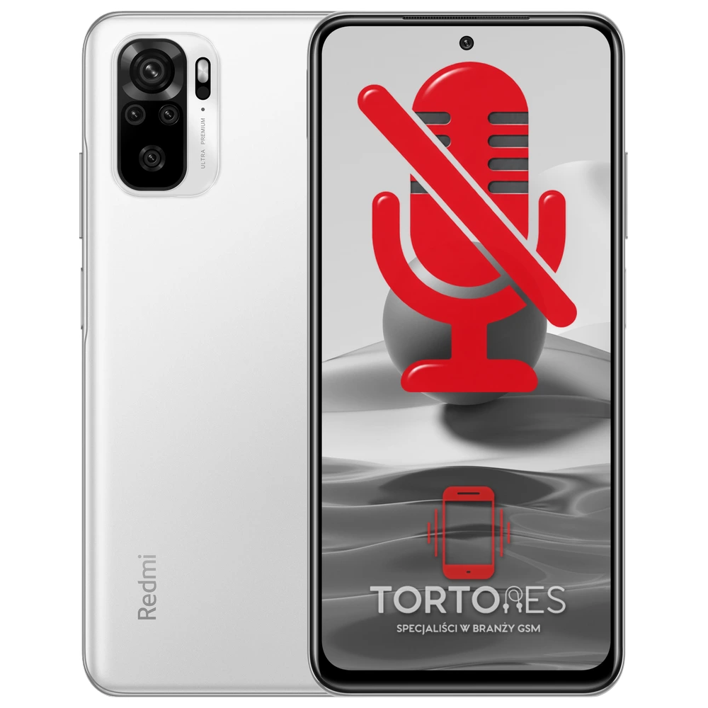 Redmi Note 10 z symbolem mikrofonu - naprawa mikrofonu