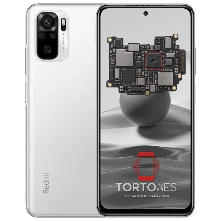Redmi Note 10 z ilustracją płyty głównej - naprawa płyty głównej