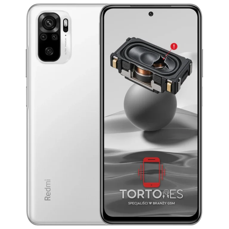 Redmi Note 10 z symbolem głośnika multimedialnego - wymiana głośnika multimedialnego