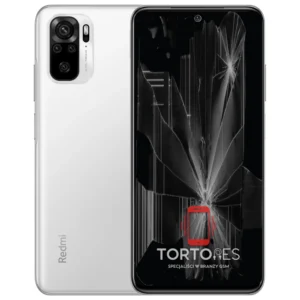 Redmi Note 10 z ilustracją pękniętego wyświetlacza - wymiana zbitego wyświetlacza