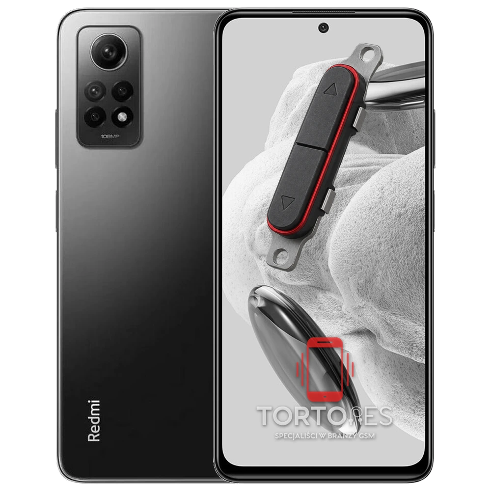 Redmi Note 12 Pro z symbolem przycisków - naprawa przycisków włączania i głośności