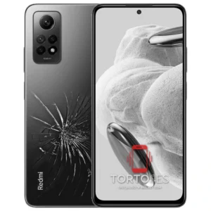 Redmi Note 12 Pro z ilustracją pękniętej tylnej klapki - wymiana zbitej klapki