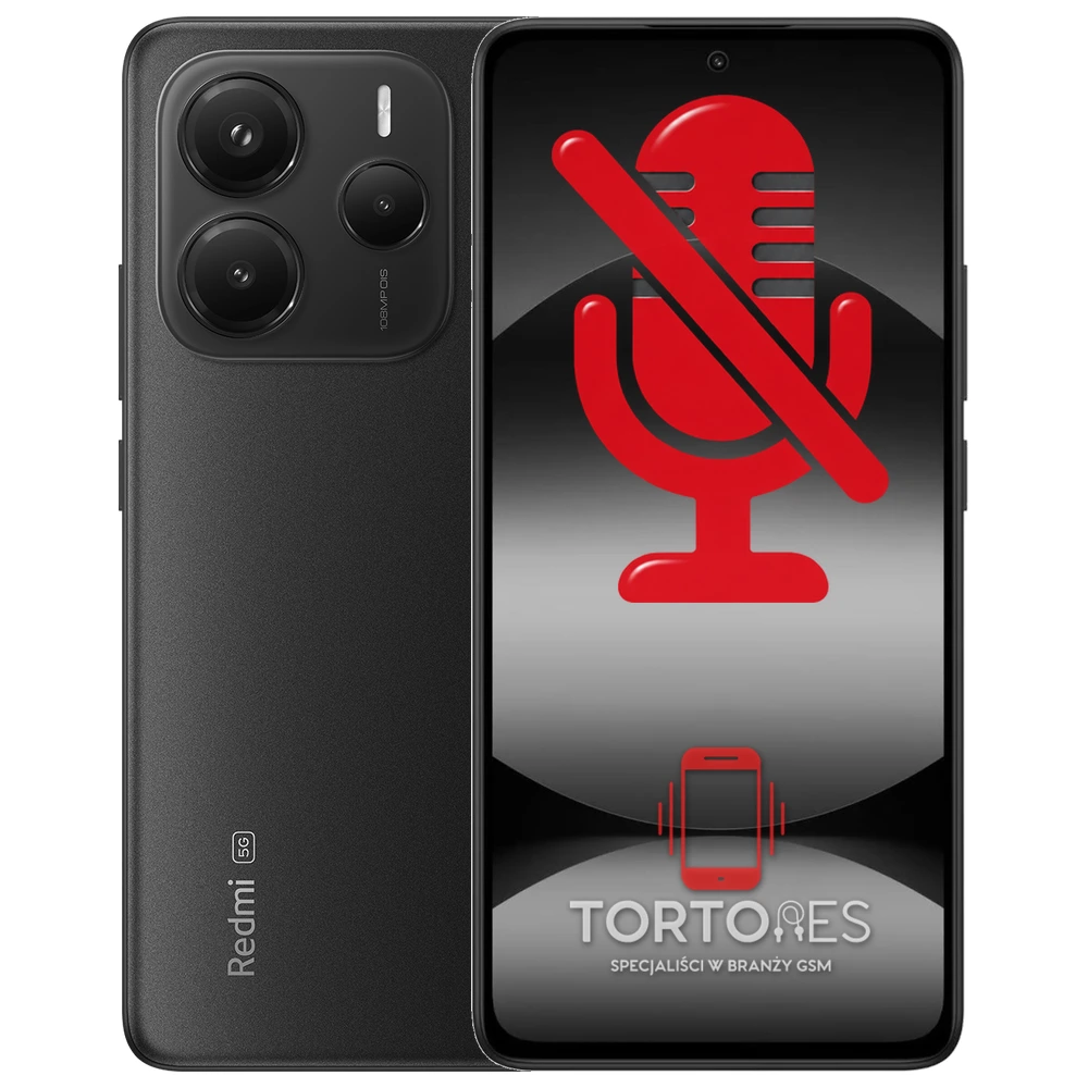 Redmi Note 14 5G z symbolem mikrofonu - naprawa mikrofonu