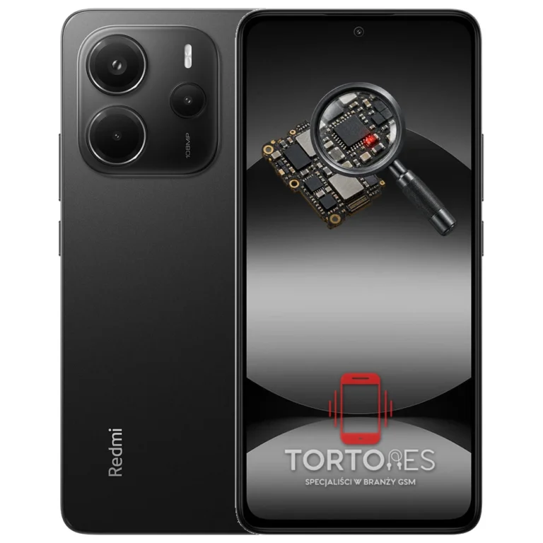 Redmi Note 14 z symbolem diagnostyki - diagnoza telefonu
