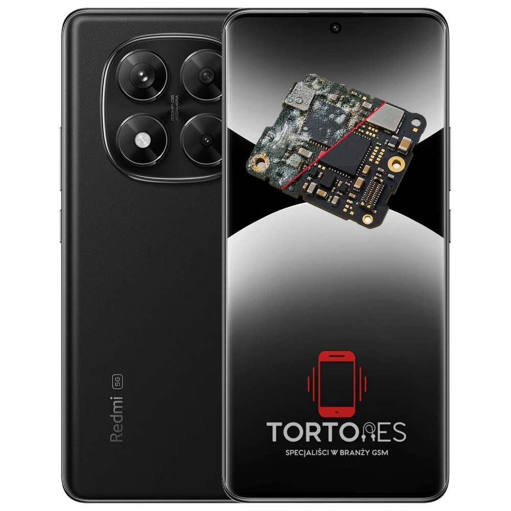 Redmi Note 14 Pro 5G z ilustracją zalania - czyszczenie po zalaniu