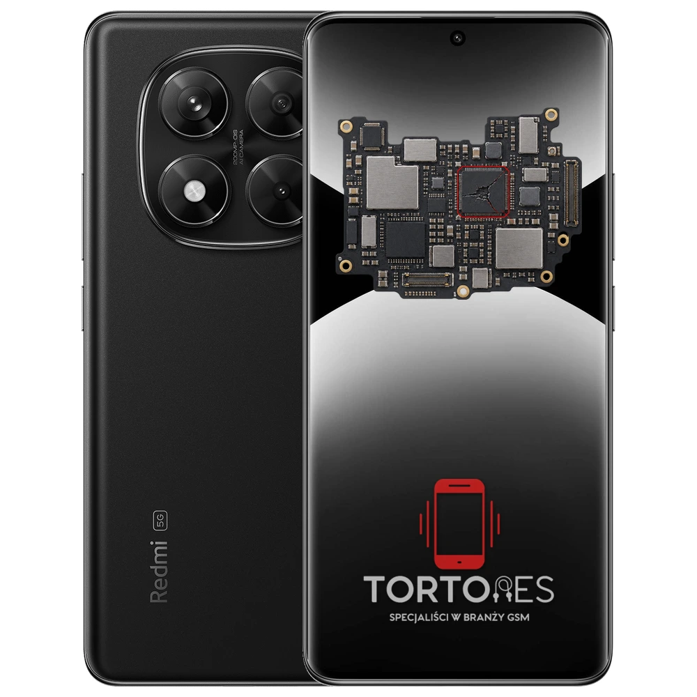 Redmi Note 14 Pro 5G z ilustracją płyty głównej - naprawa płyty głównej