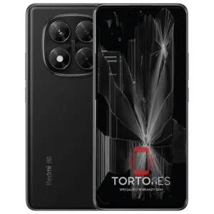 Redmi Note 14 Pro 5G z ilustracją pękniętego wyświetlacza - wymiana zbitego wyświetlacza
