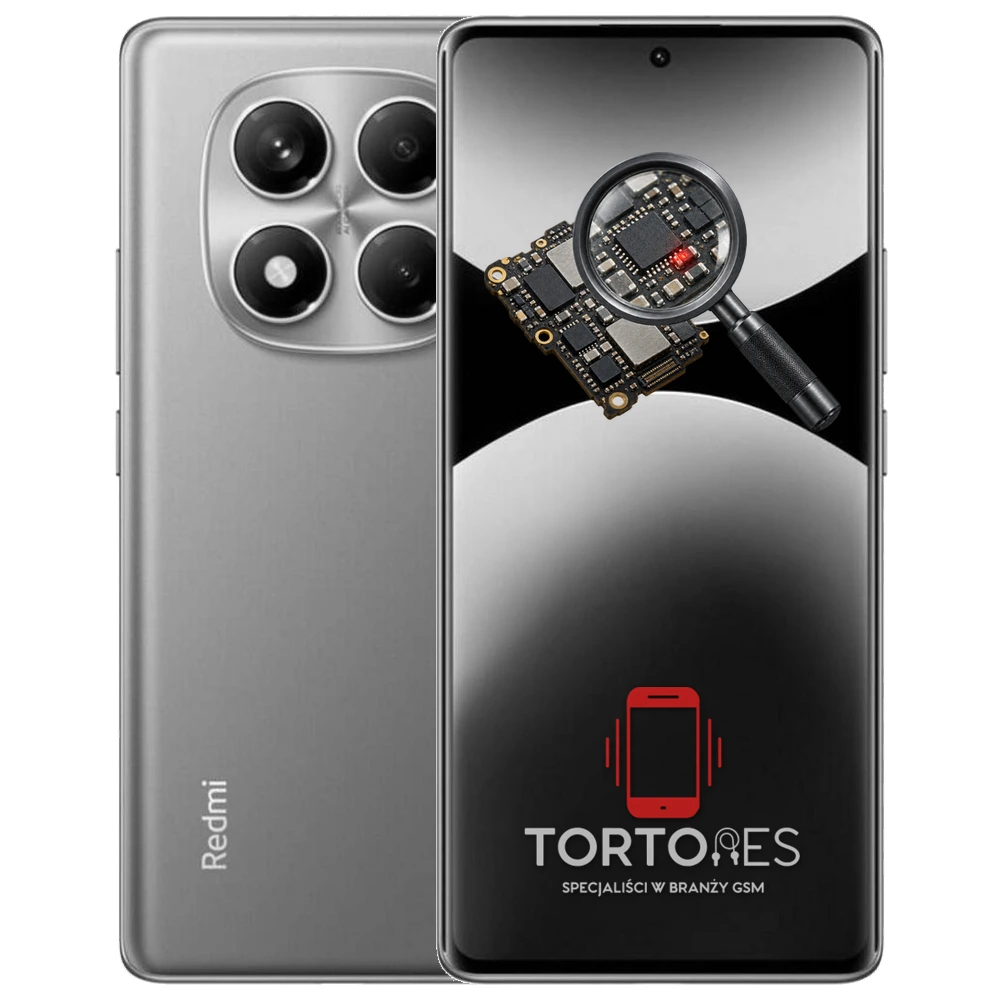 Redmi Note 14 Pro z symbolem diagnostyki - diagnoza telefonu