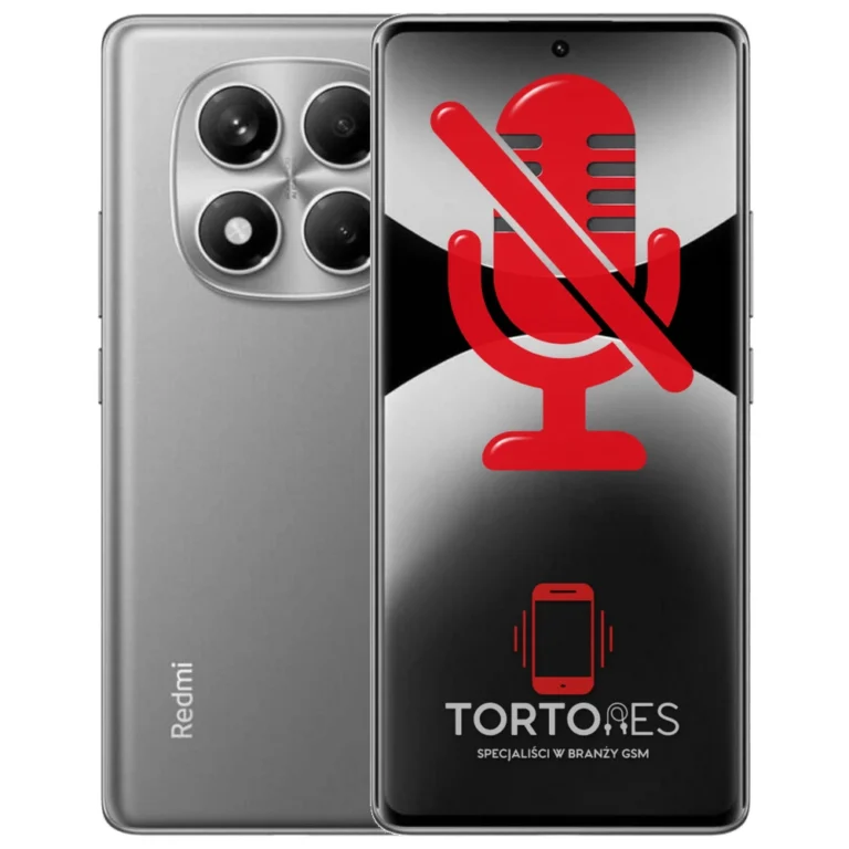Redmi Note 14 Pro z symbolem mikrofonu - naprawa mikrofonu
