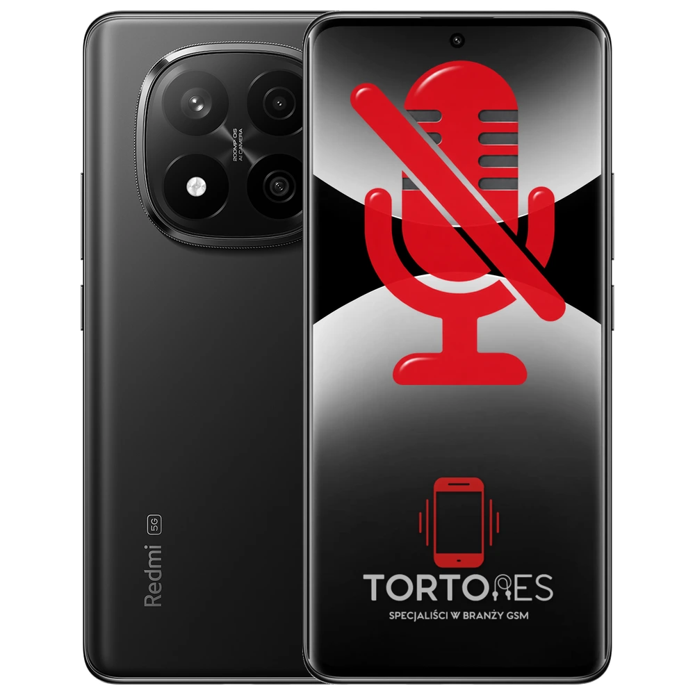 Redmi Note 14 Pro+ 5G z symbolem mikrofonu - naprawa mikrofonu