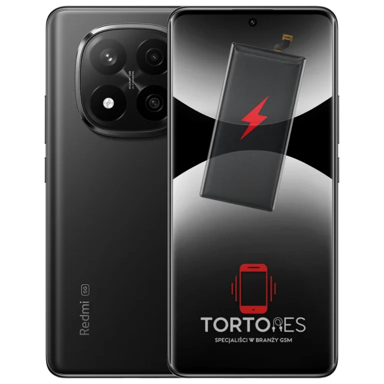 Redmi Note 14 Pro+ 5G z ilustracją baterii - wymiana baterii