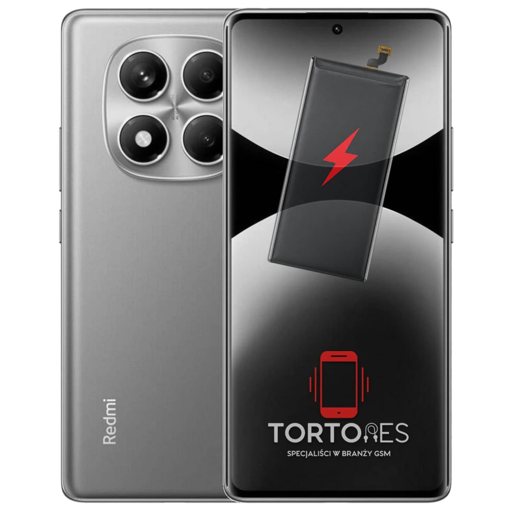 Redmi Note 14 Pro z ilustracją baterii - wymiana baterii