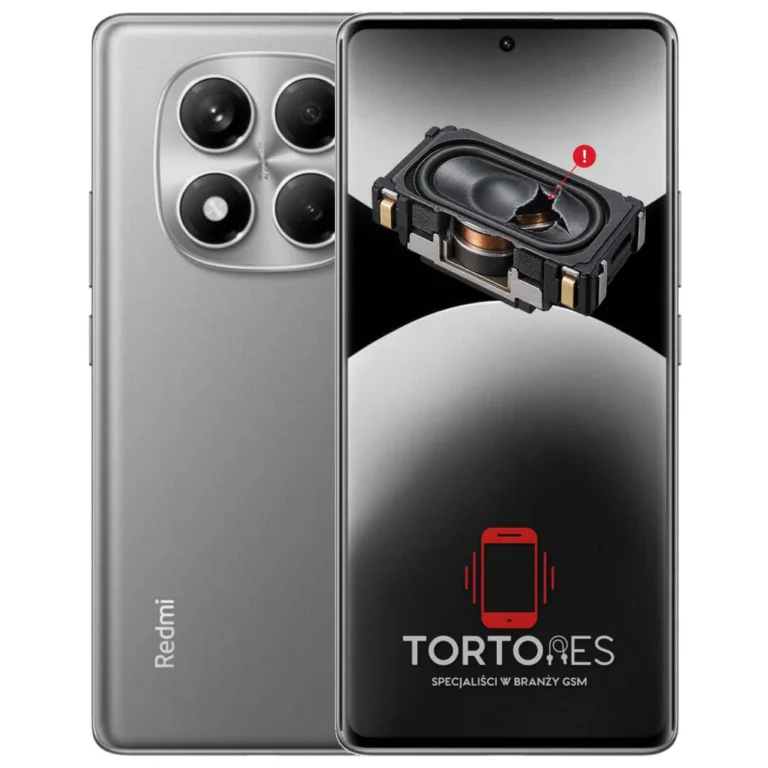 Redmi Note 14 Pro z symbolem głośnika multimedialnego - wymiana głośnika multimedialnego