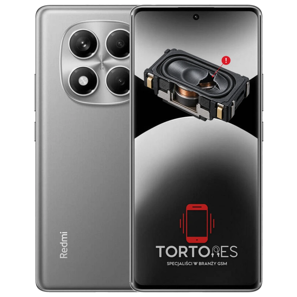 Redmi Note 14 Pro z symbolem głośnika multimedialnego - wymiana głośnika multimedialnego