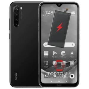 Redmi Note 8 2021 z ilustracją baterii - wymiana baterii