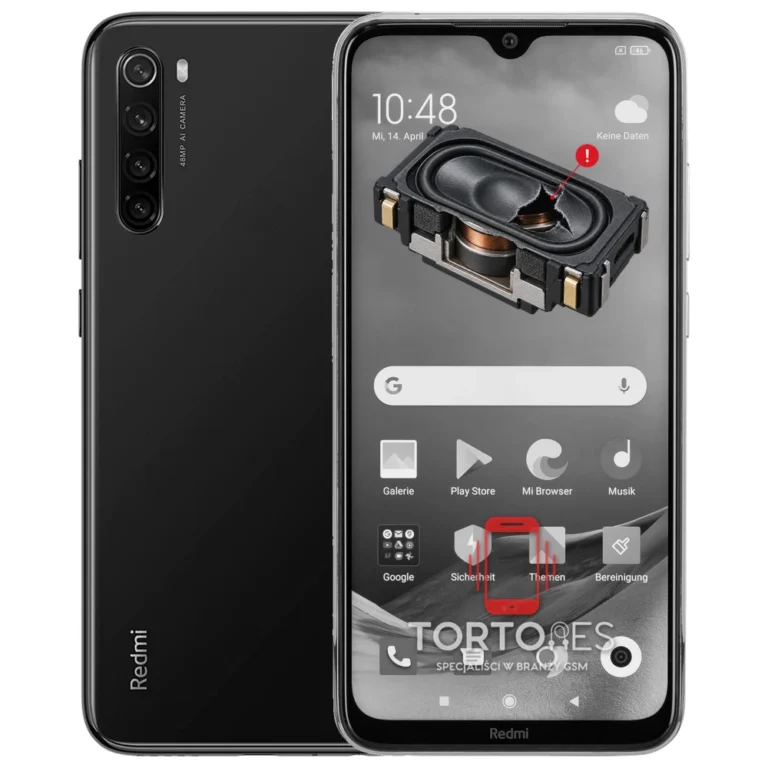 Redmi Note 8 2021 z symbolem głośnika multimedialnego - wymiana głośnika multimedialnego